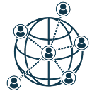 Connected world icon